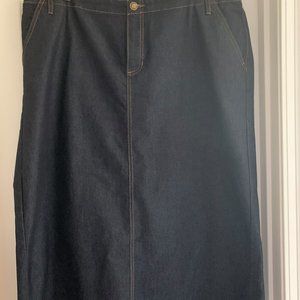 Women's Plus Size Denim Skirt
